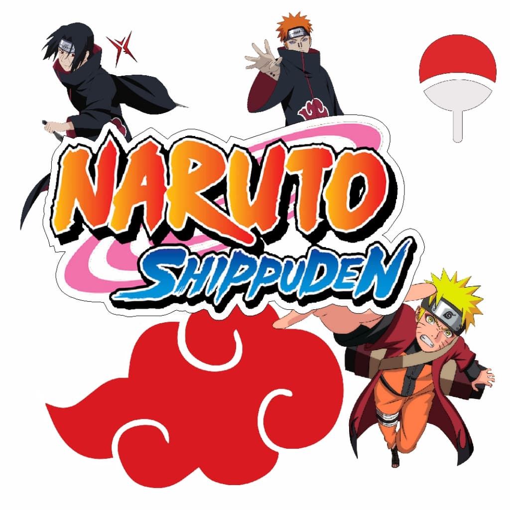 Kit Adesivos Naruto Anime Vinil Alta Qualidade Impermeável Notebook Garrafa