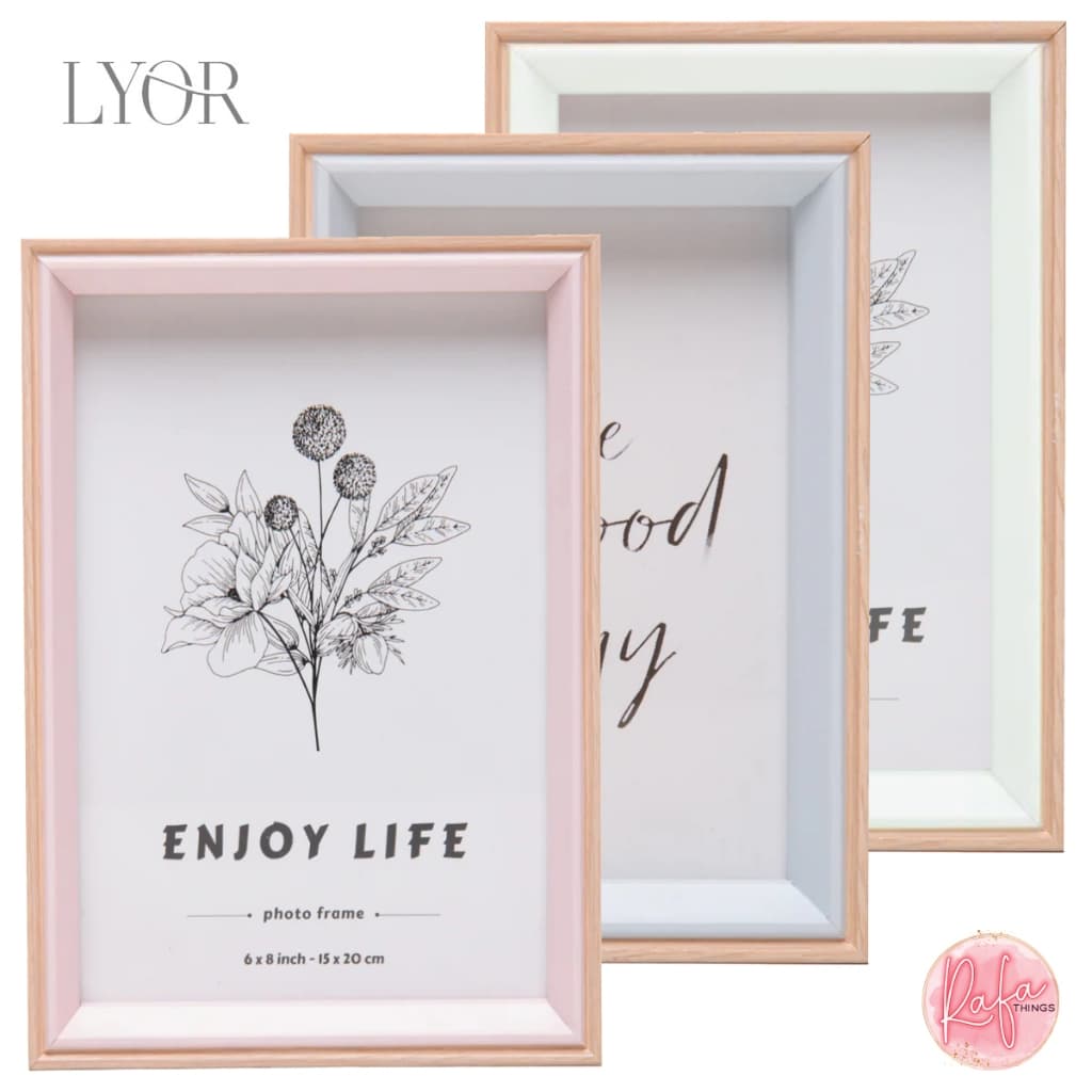 Porta Retrato Enjoy Lyor Luxo Requinte Elegante Foto 10x15 ou 15x20 - quadro Em MDF Premium - Cores