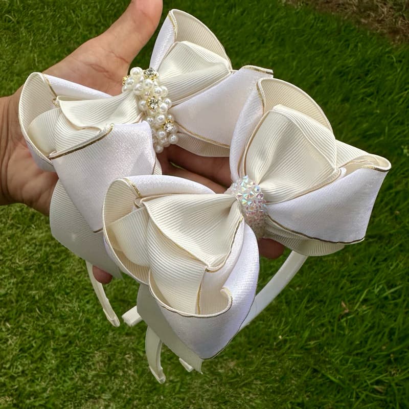 1 Tiara arco Laço para cabelo infantil luxo