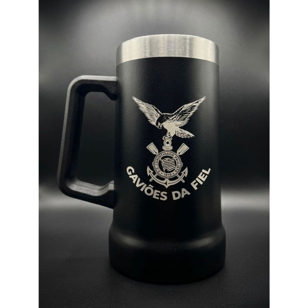 Caneca Chopp Térmica 710ml Personalizada com Time - Nome e Logo | Brinde Empresa Festa