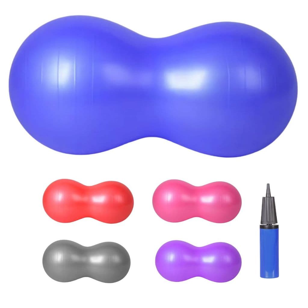 Bola Pilates Feijão 90x40 cm Resistente C/ Bomba Pilates