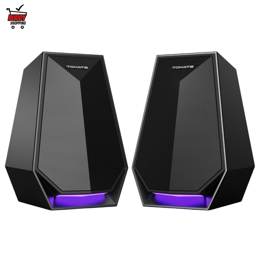 Caixa de Som Gamer para PC e Notebook Bluetooth Auxiliar Tipo-C com Luz RGB Potente MTS-3007
