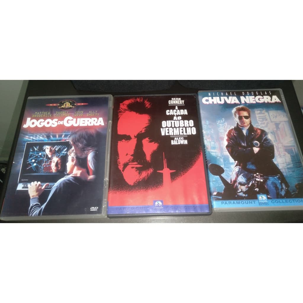 4 DVD's Originais Filmes Clássicos Cinema Locadora Anos 80 90