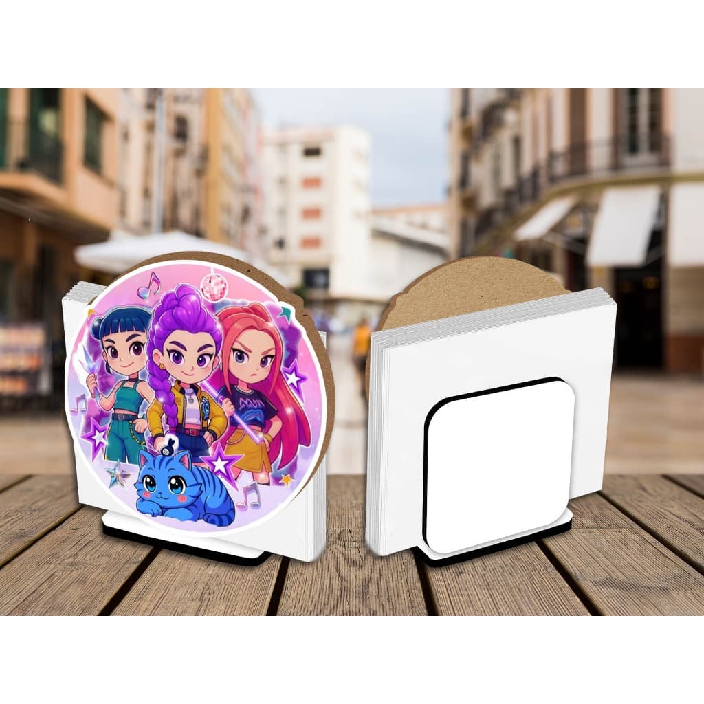 Kit 10 Centro de Mesa Porta Guardanapo Guerreiras do K Pop