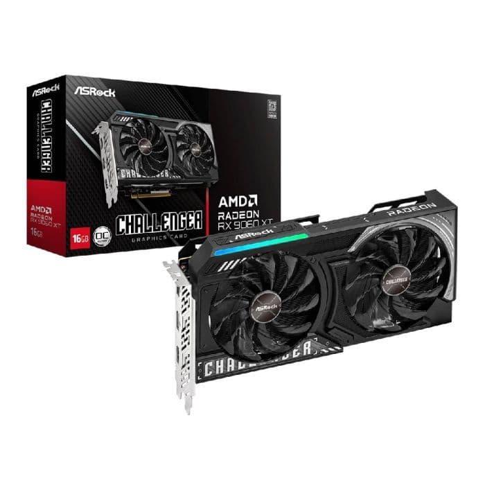 Placa de Vídeo ASRock AMD Radeon RX 9060 XT Challenger OC 16GB GDDR6 128 Bits
