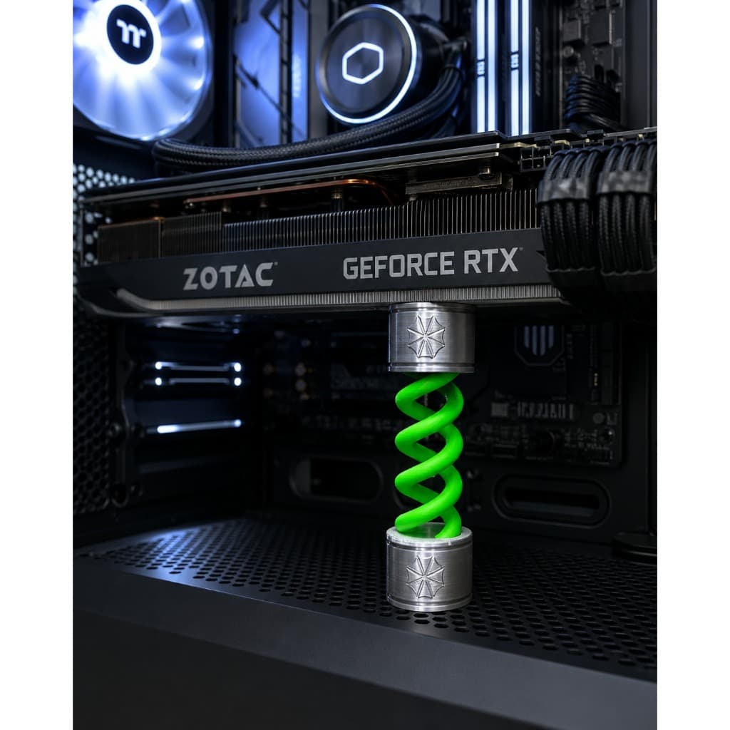 Suporte Placa de Vídeo Virus T 7-12 cm ajustável Anti Sag GPU Holder Resident Evil