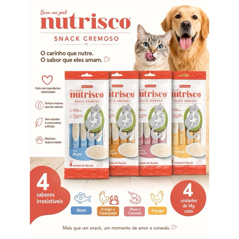 Bem-me-Pet Nutrisco Snack Cremoso Super Premium