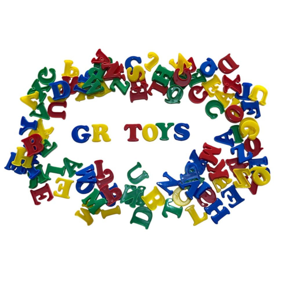 Kit 16 Alfabetos Letras em Plástico Coloridas
