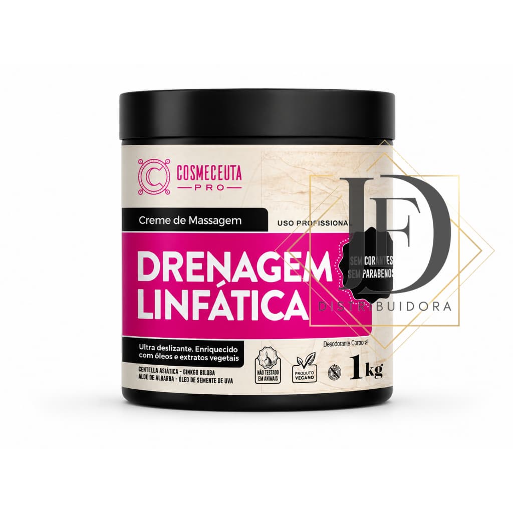 Creme de Massagem Cosmeceuta Drenagem Linfatica 1kg