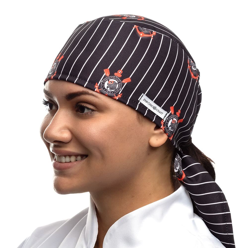 Gorro Cirúrgico Bandana Unissex Estampado Futebol | Enfermagem, Odonto e Veterinária
