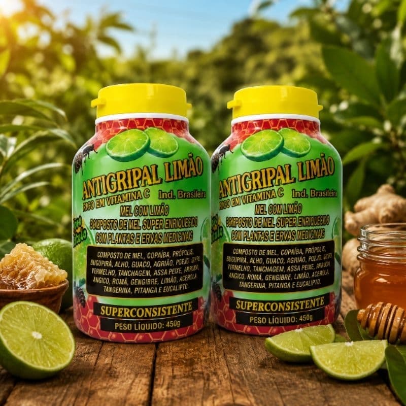 12 Unidades Mel Limão 450G