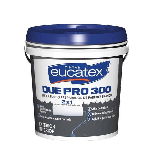 Fundo Preparador De Paredes Due Pro 300 3,6l Eucatex Fosco
