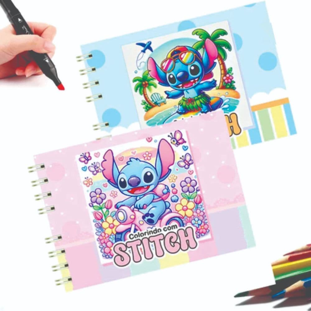 BOOB GOOD Caderno de Colorir Livro de Colorir Stich - Capa dura Caderno de Colorir -  BOOB GOOD