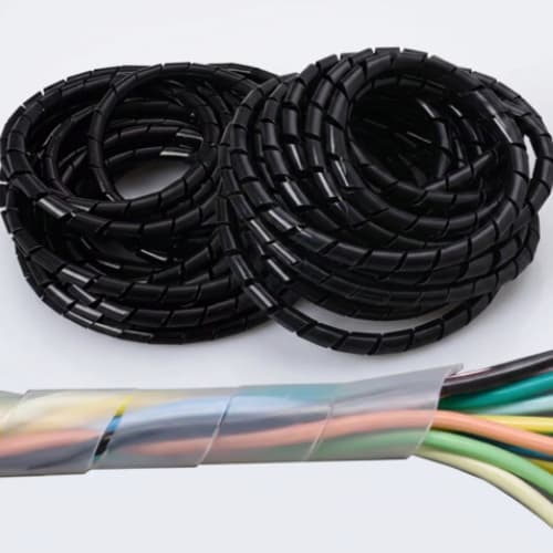 Protetor Espiral Mangueira Hidráulica Alta Pressão Proteção Cabos Chicote Elétrico 5/8 (16mm) 5 ,10 , 15MTS
