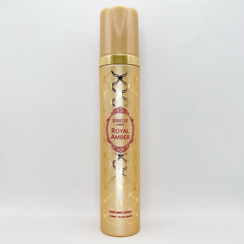 Body Splash Árabe ROYAL AMBER Isabelle La Bellle - 300ml - Fragrância Marcante e Toque Sensual