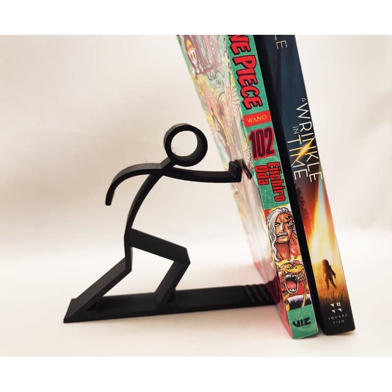 Aparador de Livros Stickman Criativo | Suporte de Livros Moderno e Decorativo para Estantes e Escritório