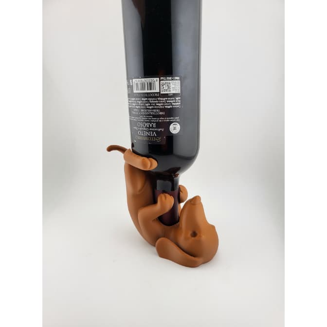 Suporte para Garrafa de Vinho Dachshund (Cachorro Salsicha)