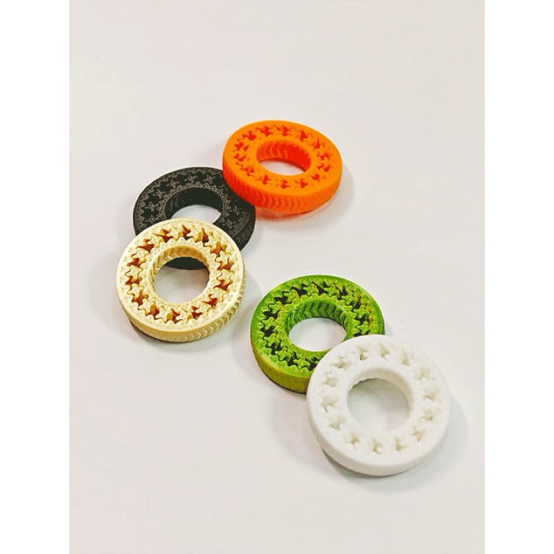 kit 2 Aneis Sensorial Giratório Antiestresse - Alívio TDAH, Autismo e Ansiedade - Fidget Toy Terapêutico