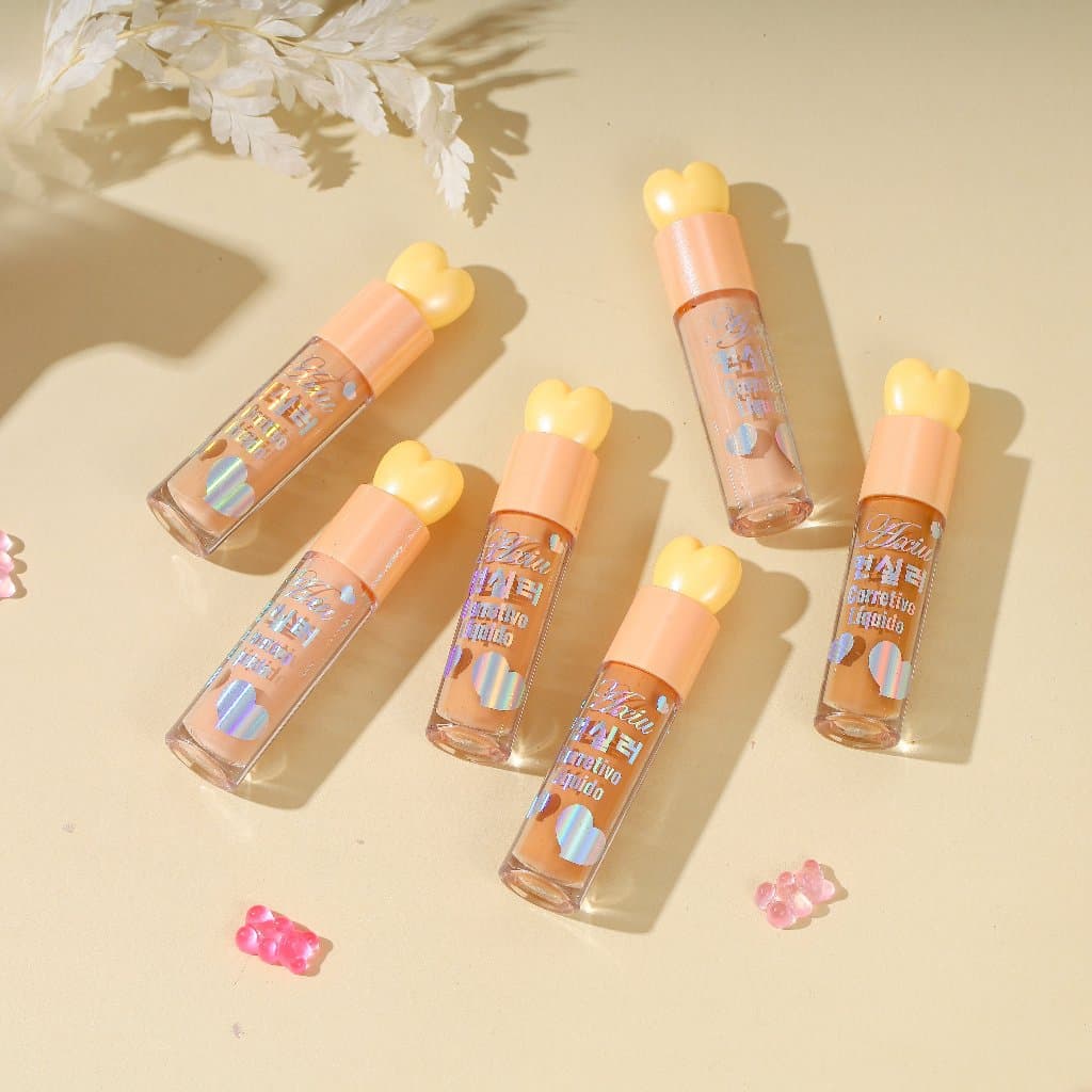 🌸Axiu-N🌸 Maquiagem corretivo salmao corretivo liquido Cobre acne e olheiras corretivo laranja Alta Cobertura