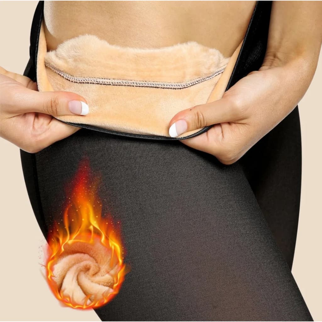 MEIA CALÇA FEMININA TÉRMICA  GROSSA SUPER ELASTICA TRANSLUCIDA PELUCIADA DE INVERNO