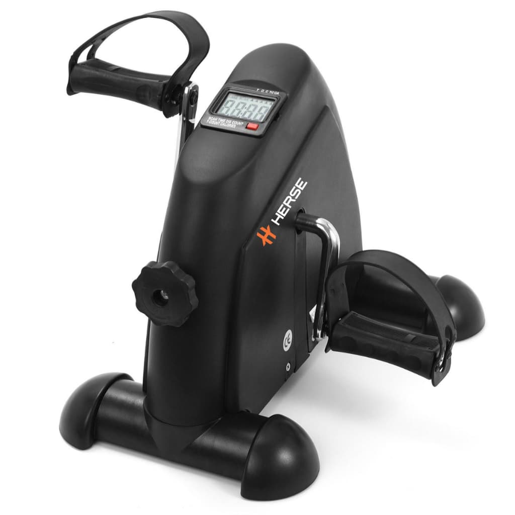 Mini Bicicleta Portátil Herse Preto Com Display Lcd E Ajuste De Intensidade