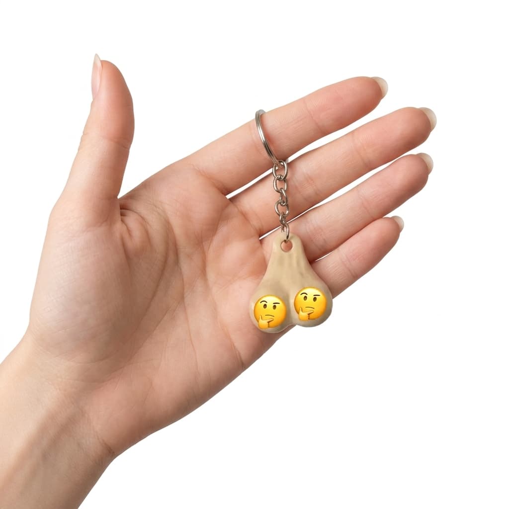 Kit Com 2 Chaveiros Saco Bolas Testiculos Pegadinha Brinquedos Engraçados Para Adultos Trolhagem