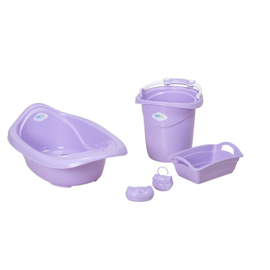 Kit Banho Baby Completo – Banheira 22L + Ofurô 11L + Acessórios Bebê
