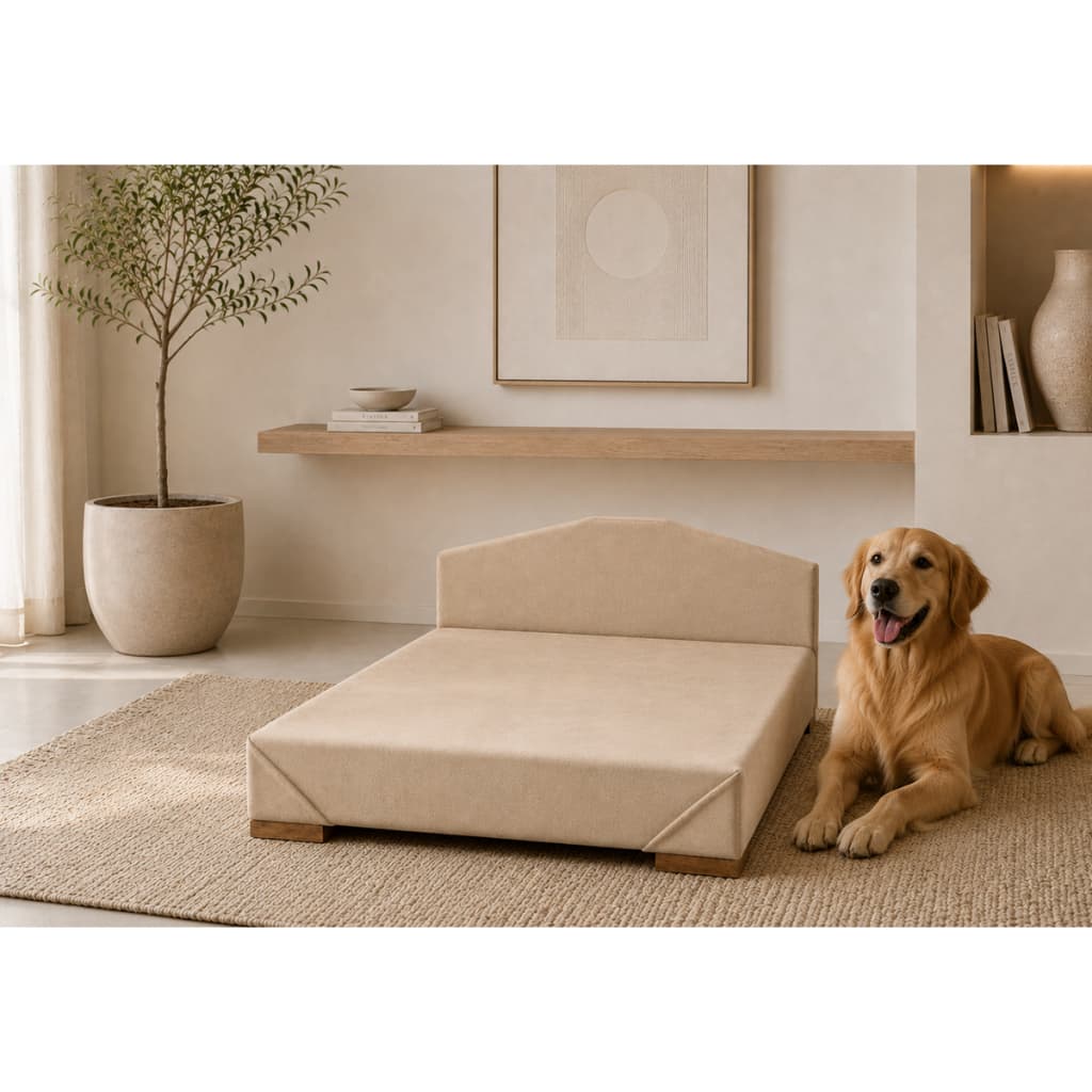 Cama Pet Box para Cachorro e Gato Grande em Suede 1 Metro 100x70