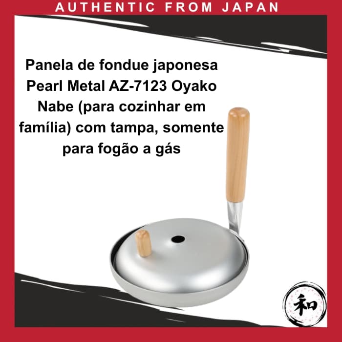 Panela Elétrica Oyako Nabe AZ-7123 em Metal Perolado (para pais e filhos) com Tampa [Direto do Japão]