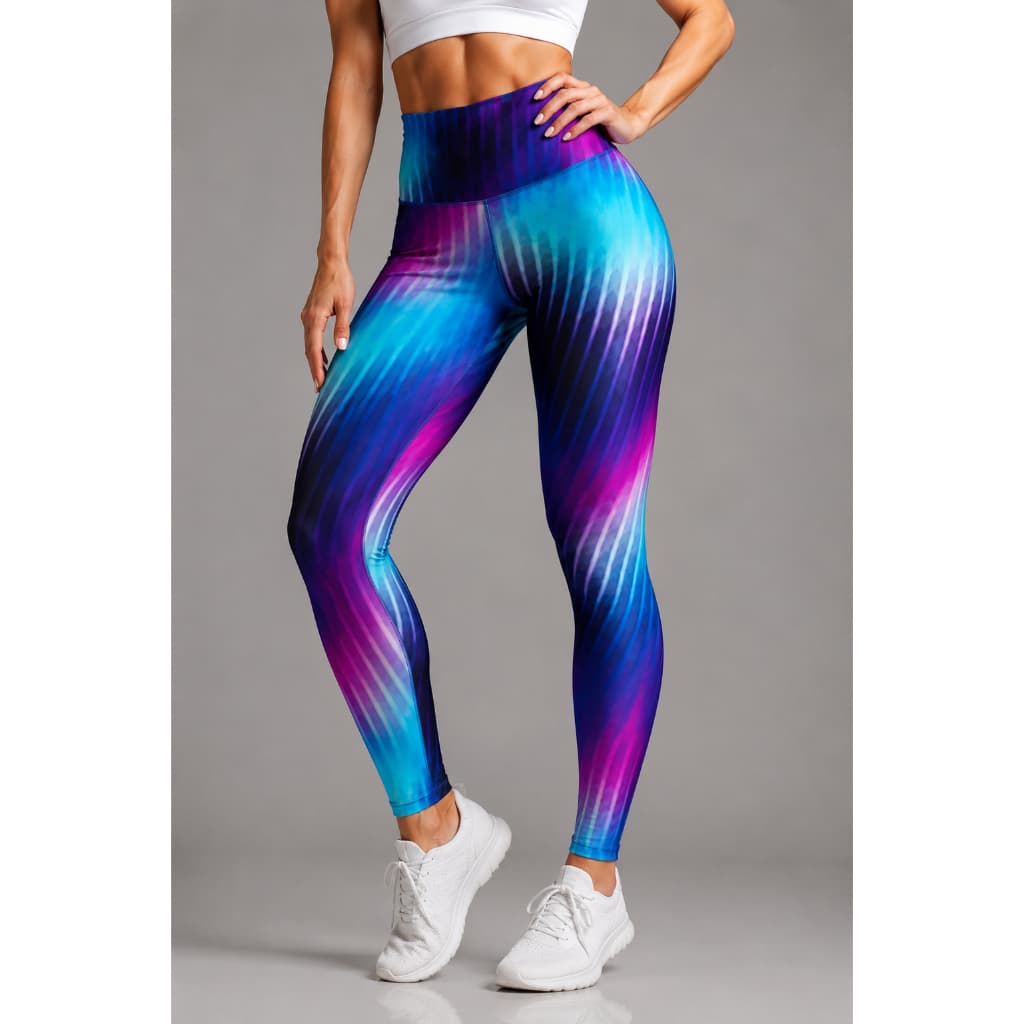 Legging Estampada Poliamida 300 de Gramatura, Cintura Alta, Compressão Suave, Costura Reforçada