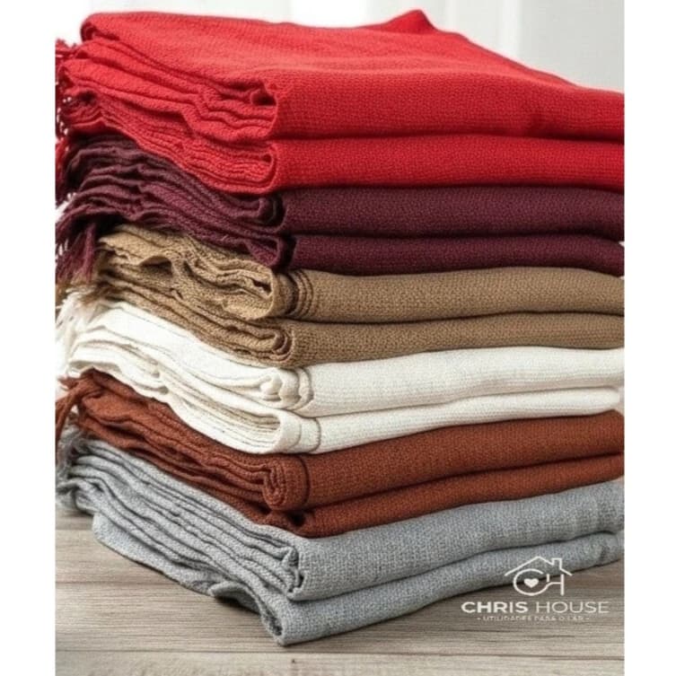 Manta Para Sofá ou Cama Gigante Decorativa Protetora Tamanho 2.10X1.20 Luxo 100% Algodão