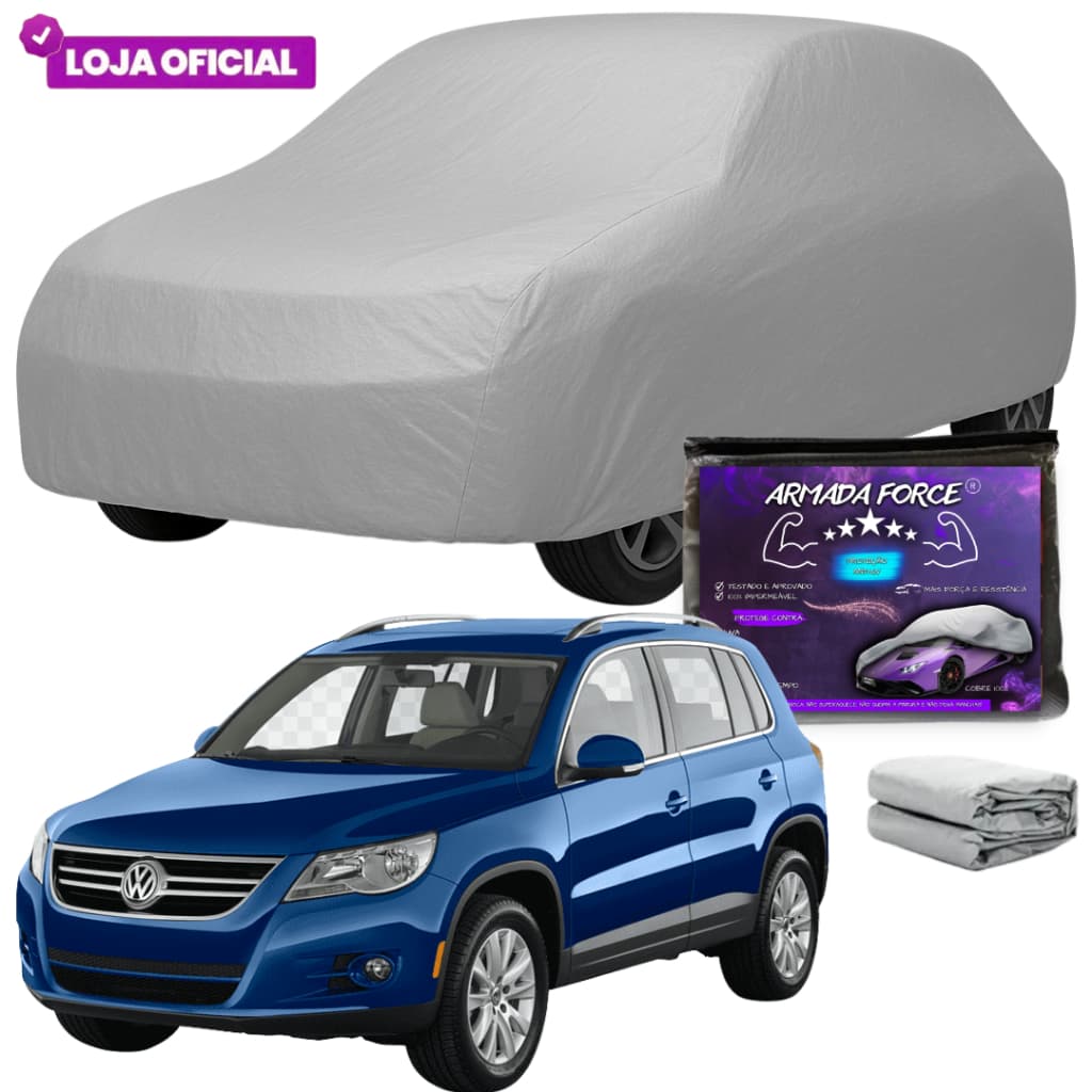 Capa Cobrir Tiguan Antiga Armada Force 100% Impermeável Forro Total Protege Sol Chuva Poeira Anti-UV