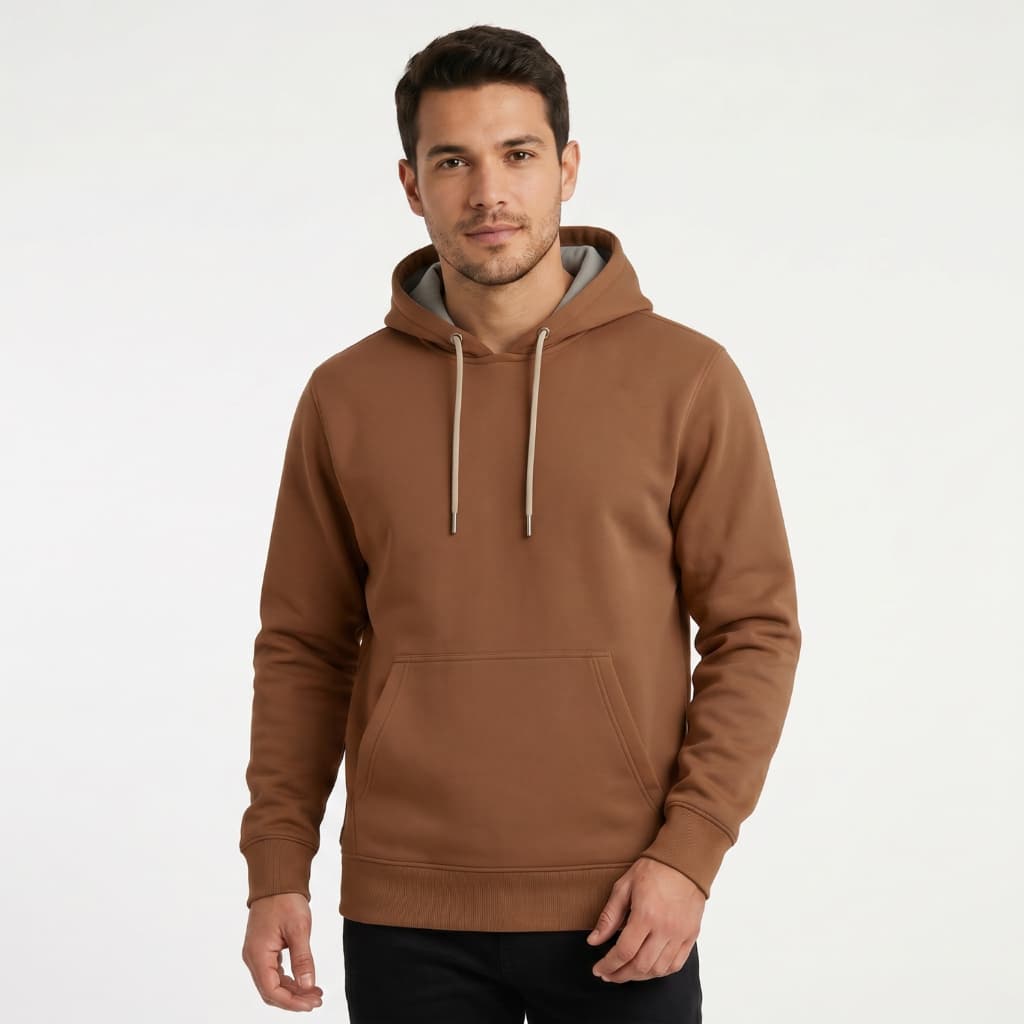 Blusa Frio Moletom Canguru Plus Size Capuz Largo Macio Térmico Inverno Flanelado Confortável Quentinho