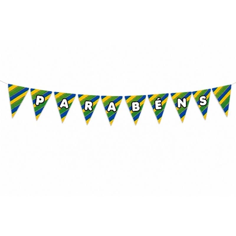 Bandeirola Brasil Personalizada - Bandeirinha Brasil personalizada