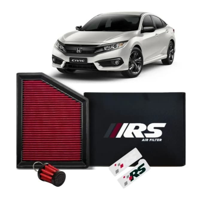 Filtro de Ar Esportivo Inbox Honda Civic/ZRV 2.0L Aspirado de 2016 a 2023 RS2954 Rs Air Filter.