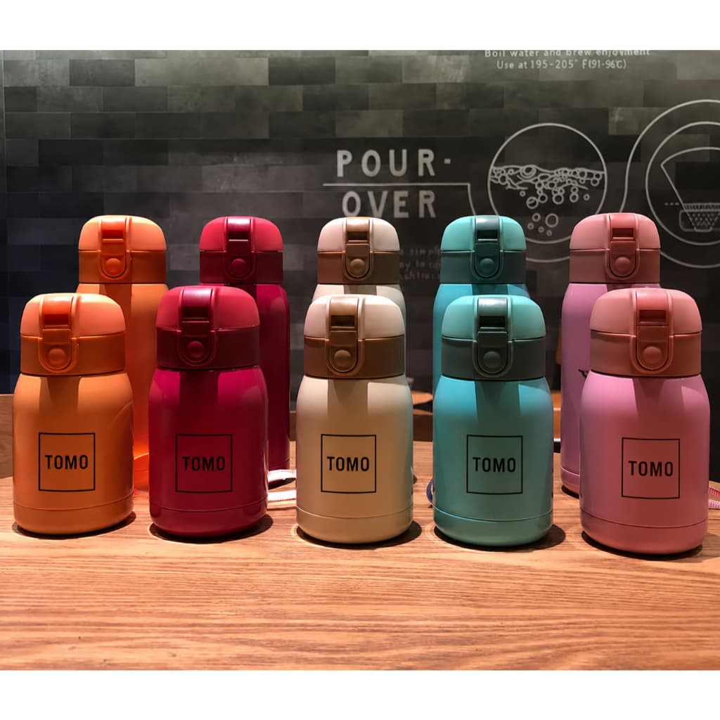 Mini 200ML Copo De Isolamento Garrafa Térmica De Aço INOX Inoxidável Tampa de copo pop-up compacto