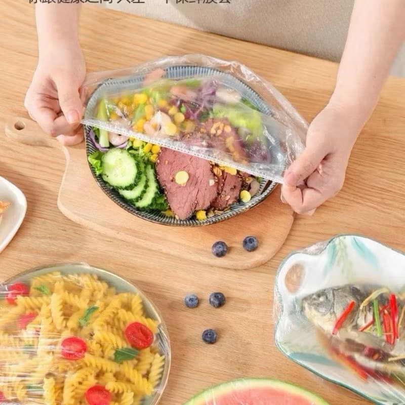 Kit 100 Tampas Plásticas Descartáveis para Potes de Alimentos, Marmitas e Delivery | FERRAZA
