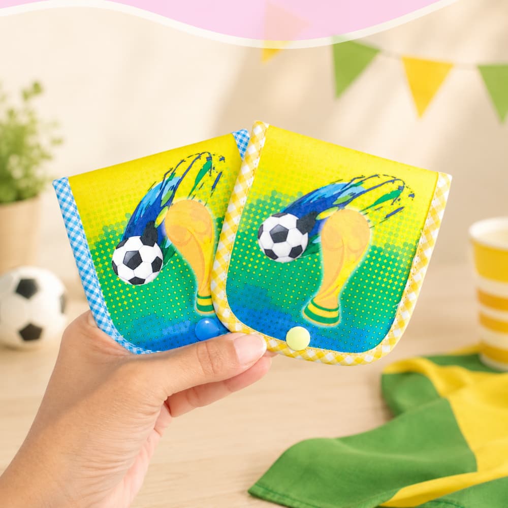 Carteira menino infantil | Carteirinha infantil | Carteira Futebol | porta dinheiro Menino