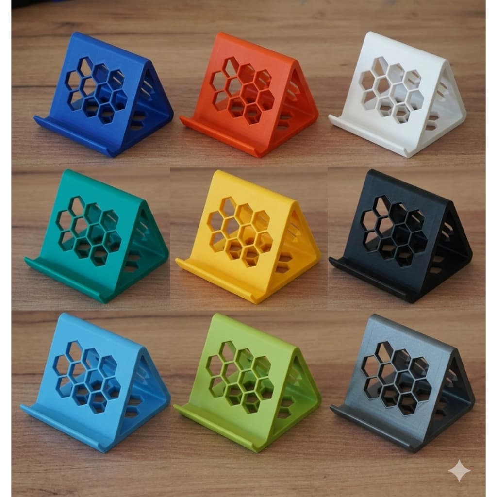 Apoio Suporte Para Celular De Mesa Universal Escritório Quarto Geométrico Resistente - Minimalista
