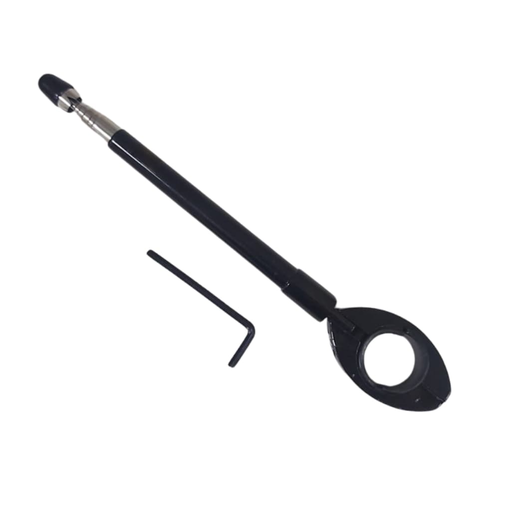 Antena Corta Pipa Guidão Moto Retrátil 6 Estágios Inox 60cm