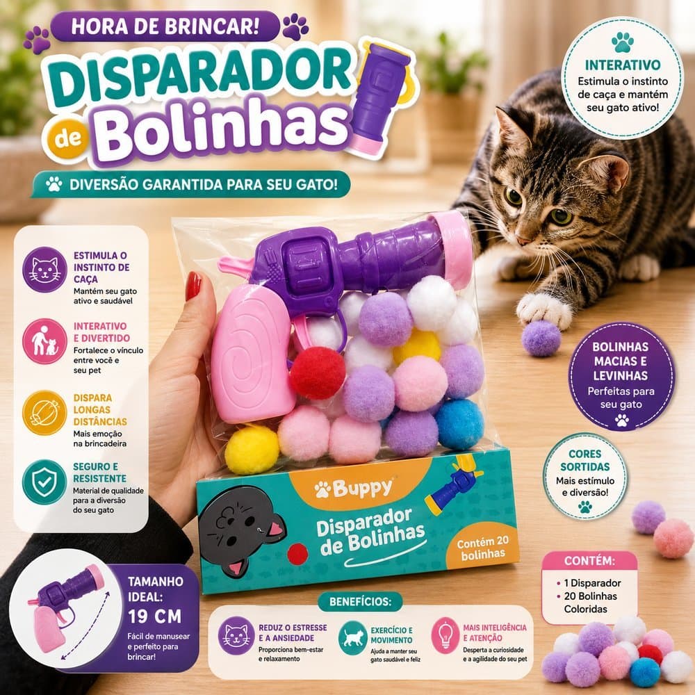 Arminhas de Disparo de 20 Bolinhas para Pets.