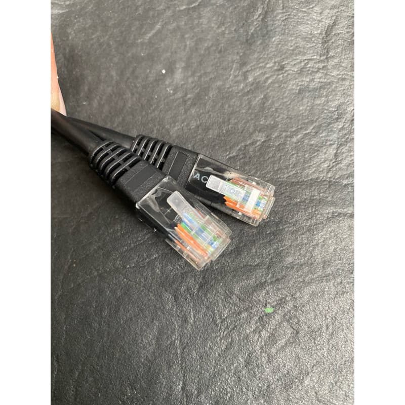 Cabo de Rede Patch Cord Cat5e preto 1M