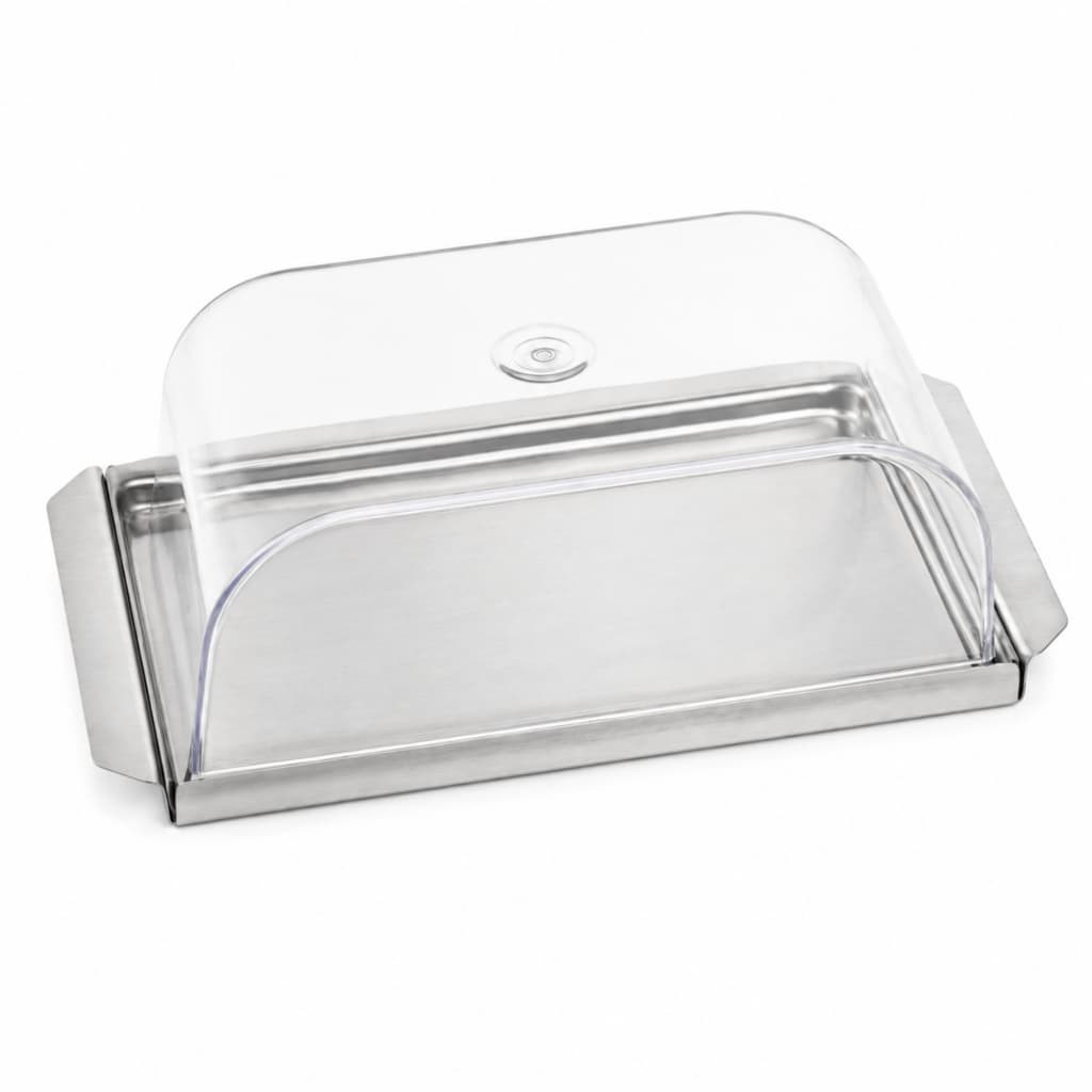 Mantegueira Inox Porta Manteiga Transparente Essence