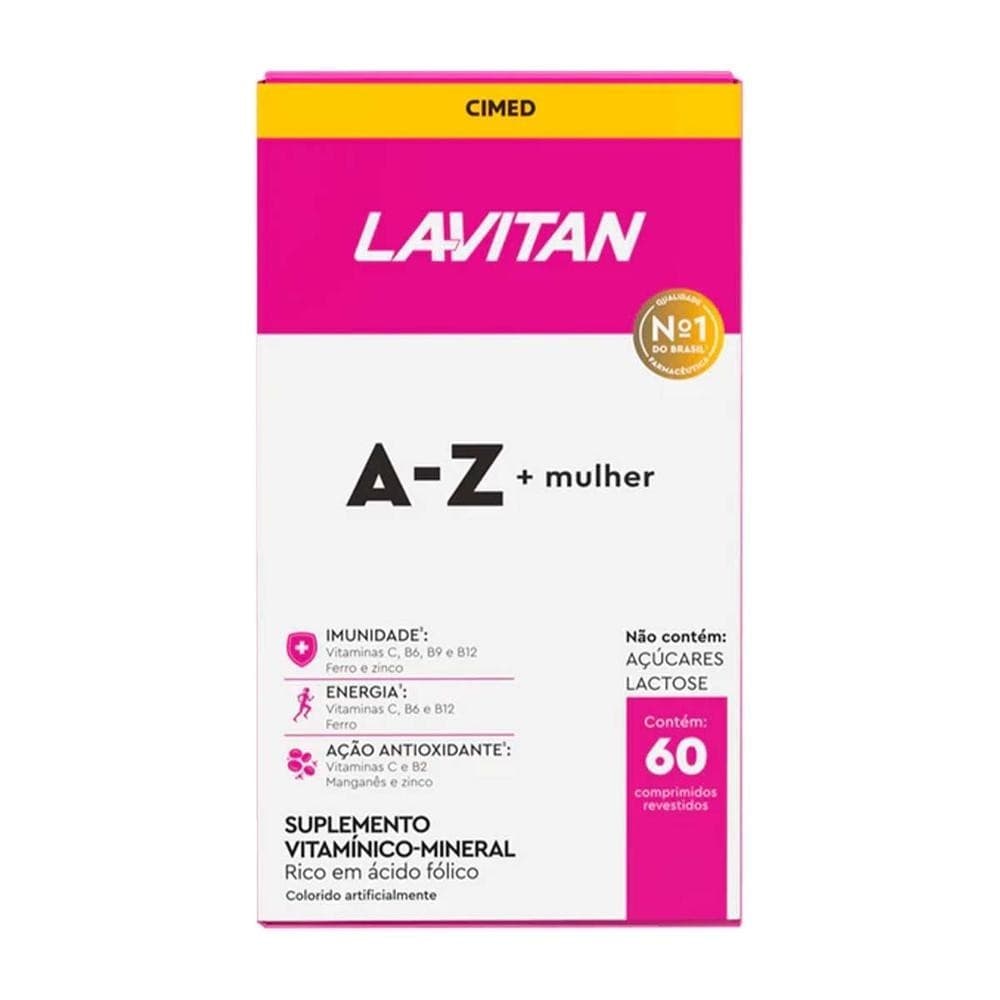 Lavitan A-z Mulher - Polivitamínico 60 Comprimidos Preço Promocional