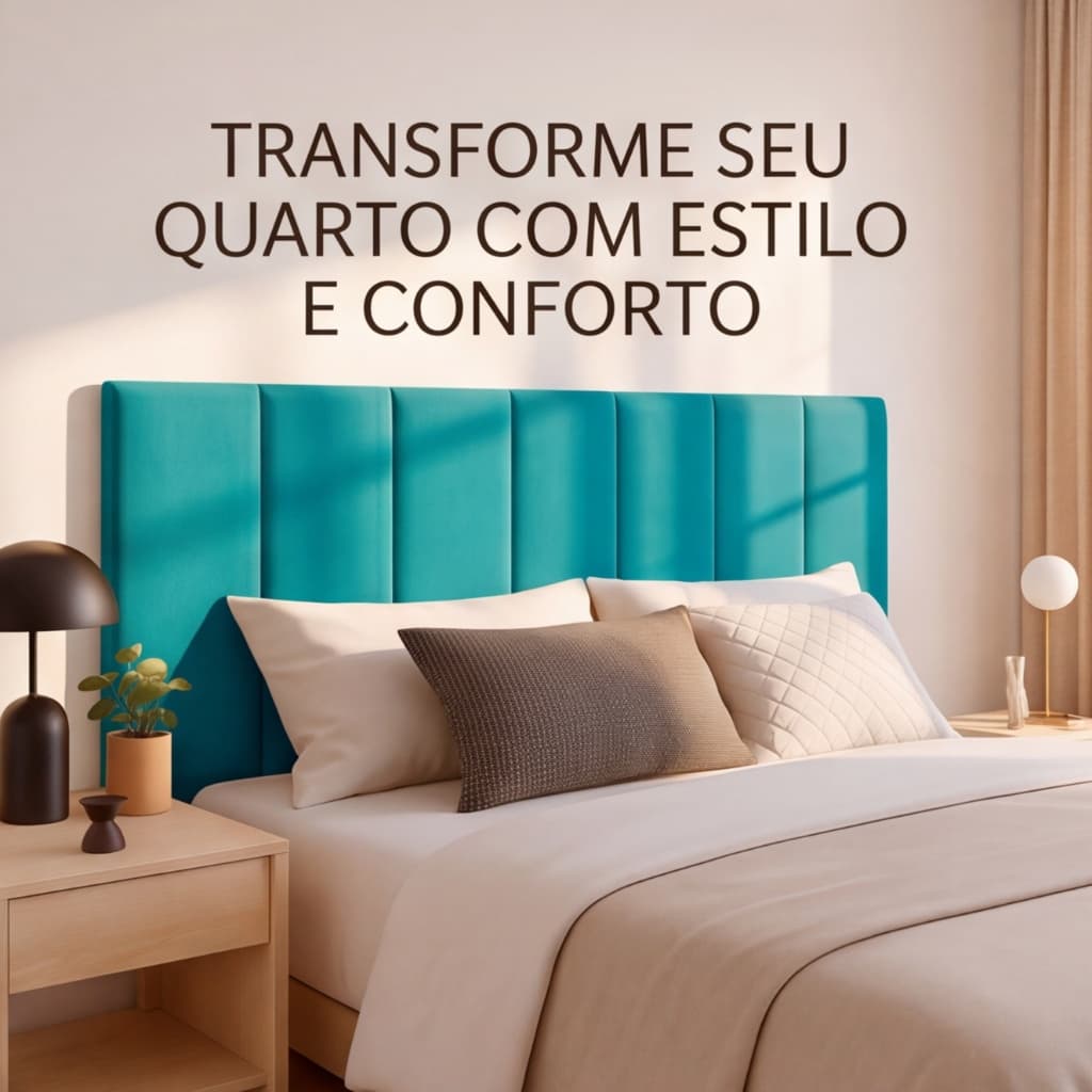 CABECEIRA DE CAMA BOX ADESIVA 60X20 - Renove Seu Quarto com Estilo!!! ENVIO IMEDIATO !!!