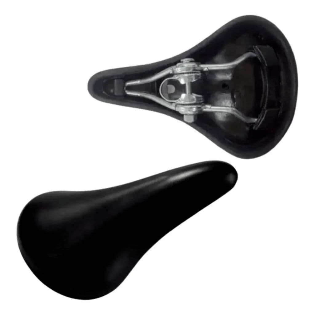 Selim Cairu Ams 507 Confortável Para Bicicleta Raio Mtb Preto Com Carrinho