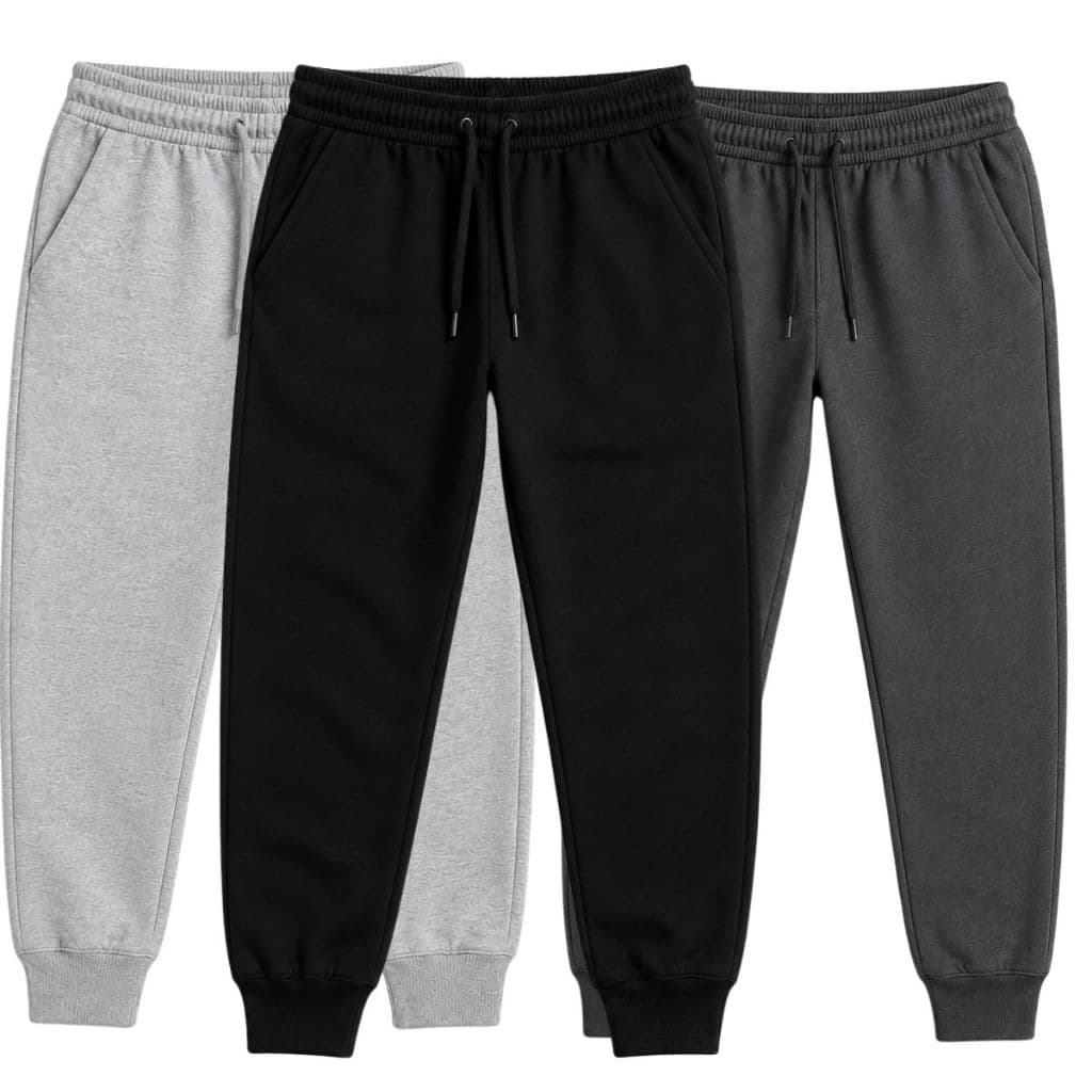 Kit 3 Calças Masculinas Moletom Liso com Punho | P M G GG | Envio Rápido