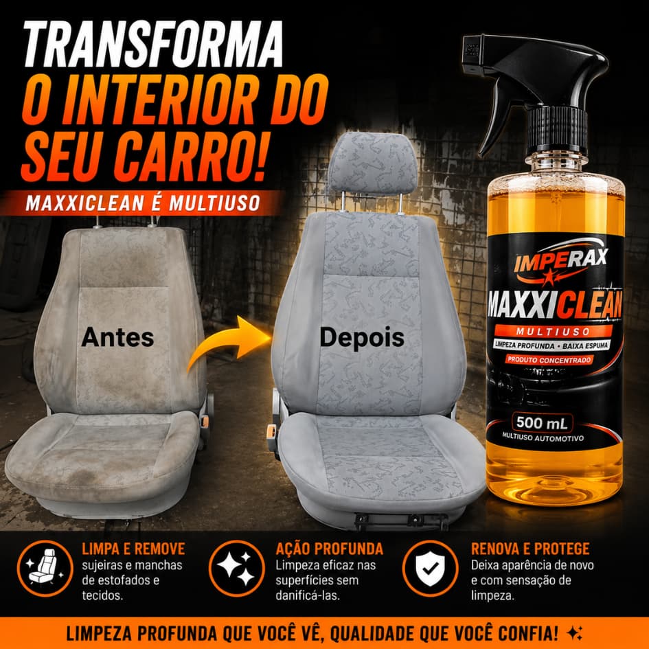 Maxxiclean Multiuso Limpador Automotivo Limpa Estofado Limpa Couro Limpador APC Envio Imediato