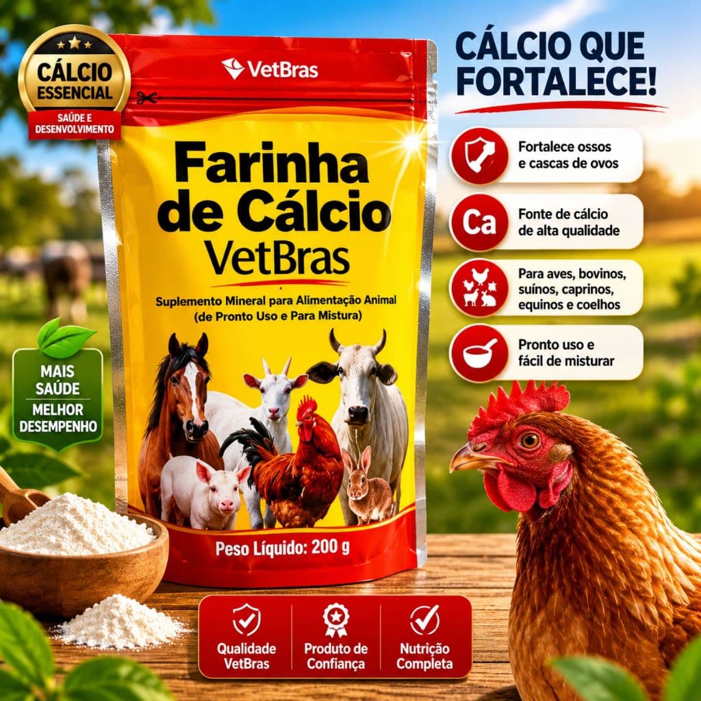 Farinha de Cálcio  - Vetbras