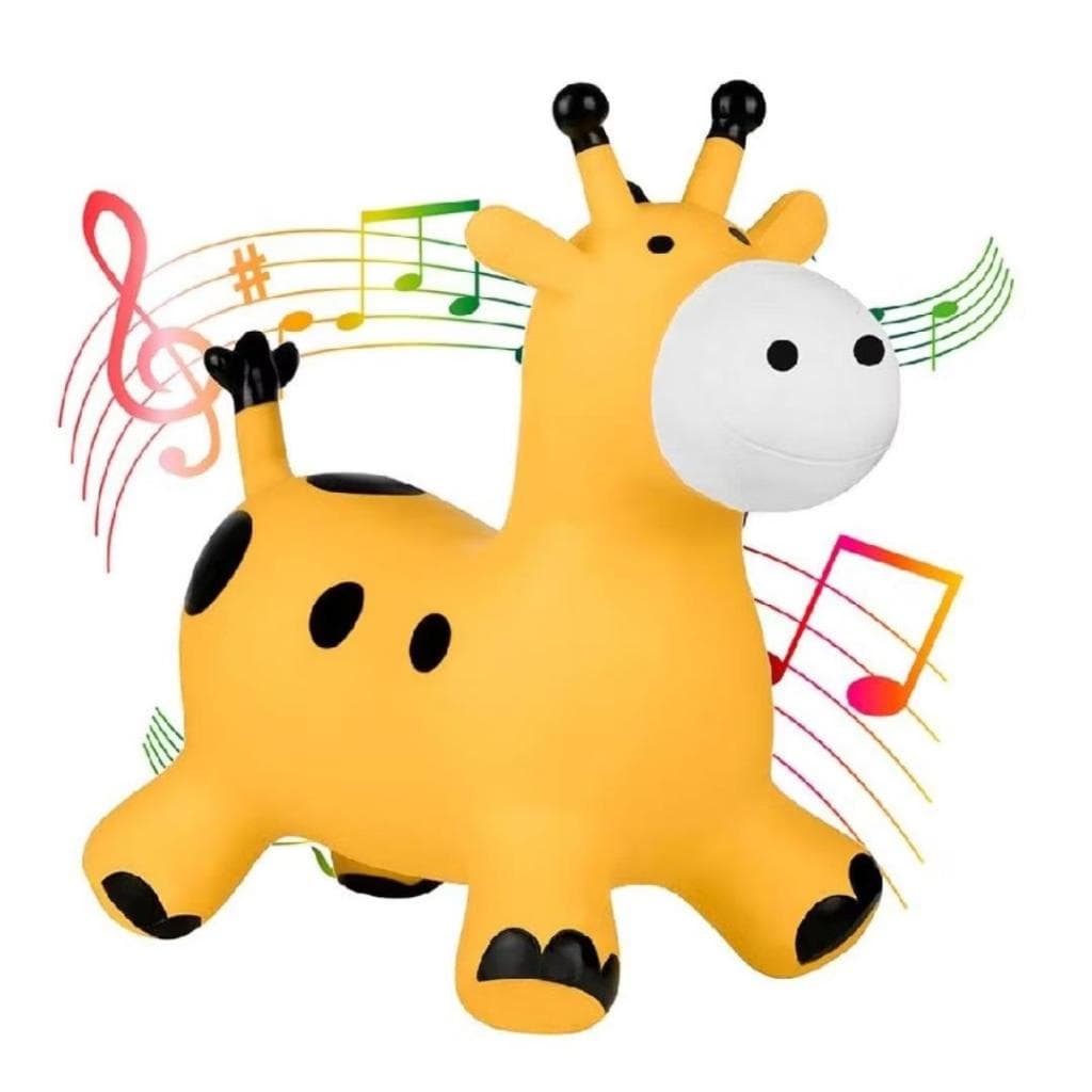 Brinquedo Girafa Inflável Upa Upa Com Som Pula Pula Infantil -
